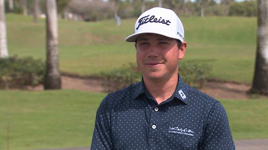 Patrick Flavin interview prior to the Estrella del Mar Open