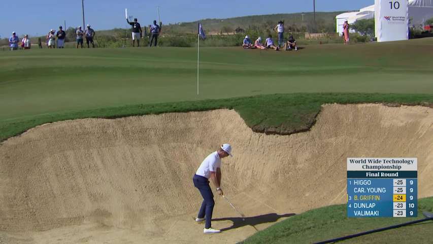 Ben Griffin makes birdie on No. 10 at World Wide Technology