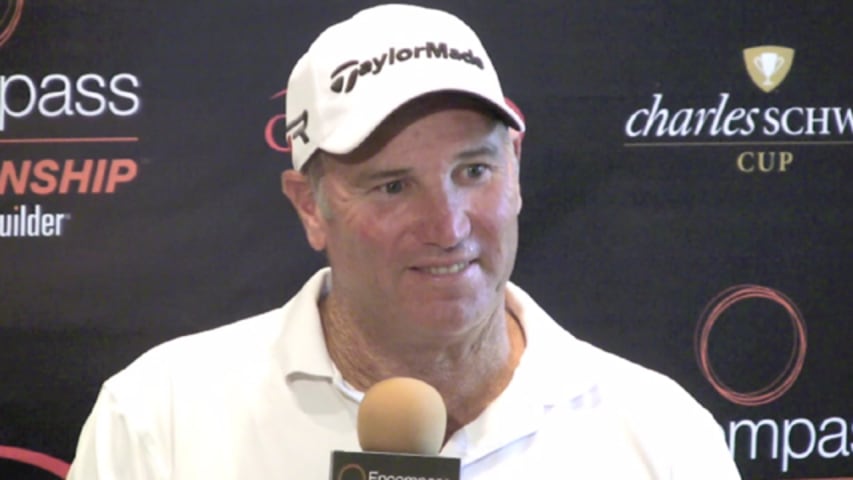 Waldorf comments after Round 1 of Encompass Championship