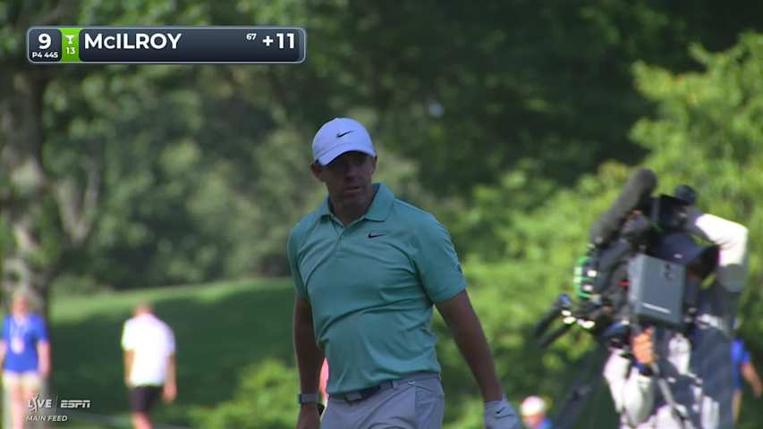 Rory McIlroy's 153-yard approach sets up birdie on No. 9 at FedEx St. Jude