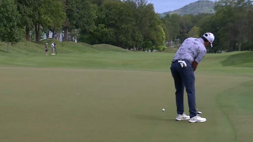 Emilio Gonzalez converts birdie putt at Simmons Bank Open
