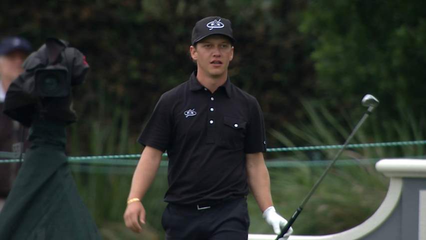 Daniel Trevino's tight tee shot sets up birdie on No. 17 at PNC Father Son