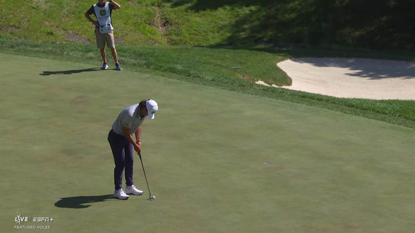 Kevin Velo makes birdie on No. 16 at John Deere