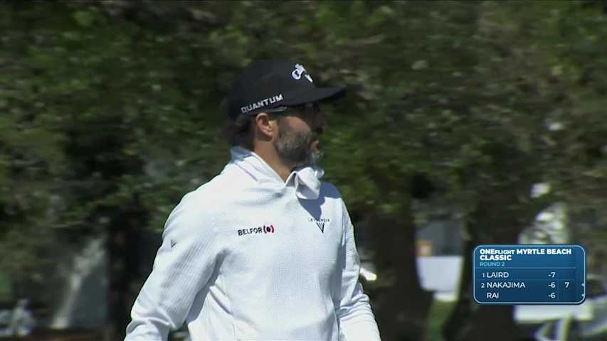 Adam Hadwin sinks 9-foot birdie putt on No. 10 at ONEflight Myrtle