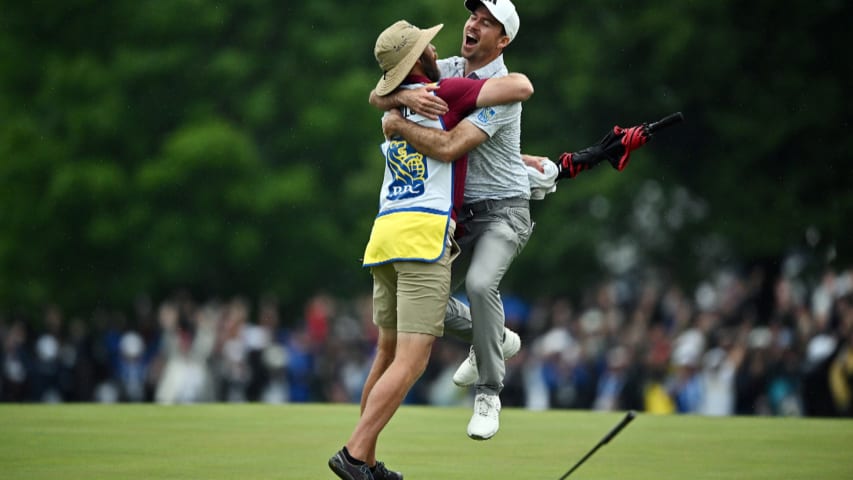 Nick Taylor jars 72-footer for eagle to win four-hole playoff at the RBC Canadian