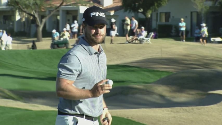 David Lingmerth gets up and down for birdie at CareerBuilder