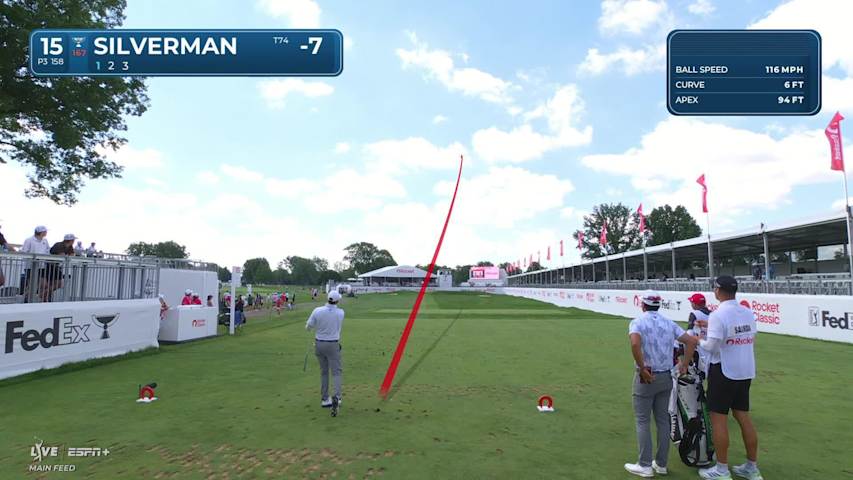 Ben Silverman makes birdie on No. 15 at Rocket Classic
