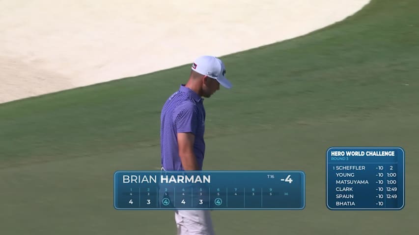 Brian Harman sinks birdie putt on No. 6 at Hero World Challenge