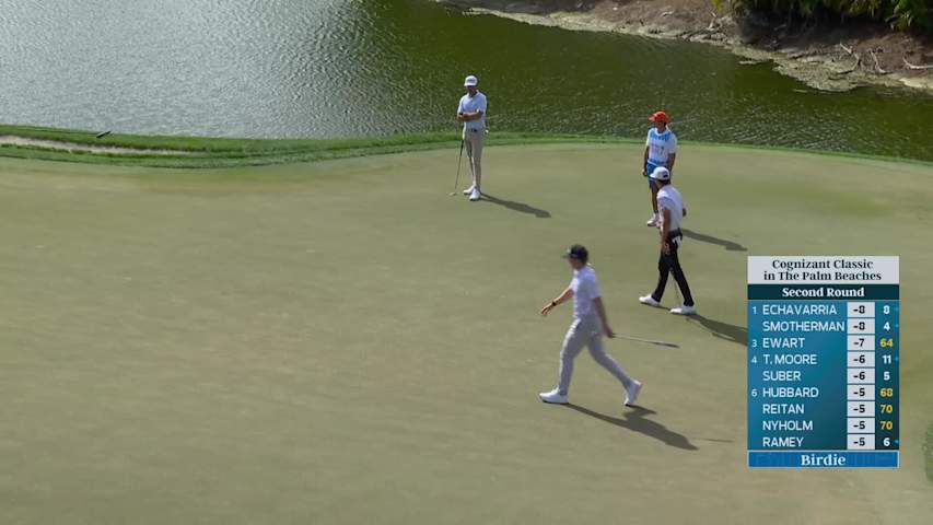 Blades Brown sinks 67-foot birdie putt on No. 6 at Cognizant Classic