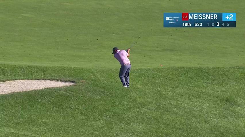 Mitchell Meissner makes birdie putt on No. 18 at Korn Ferry Tour Champ