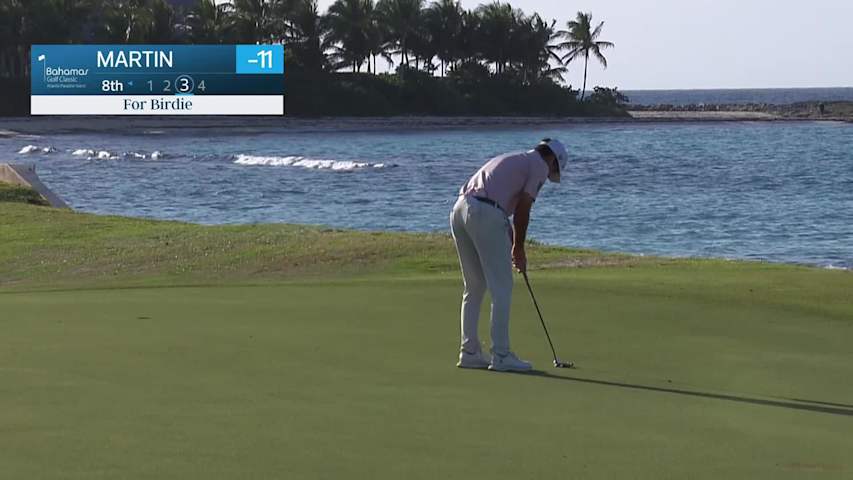 Ben Martin makes birdie on No. 8 at Bahamas Classic Atlantis