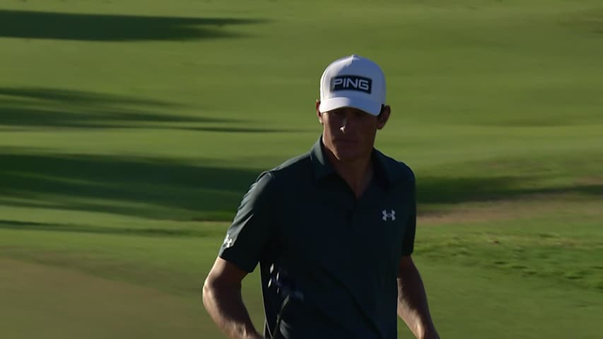 Christo Lamprecht's nice approach sets up birdie at The Bahamas Golf Classic