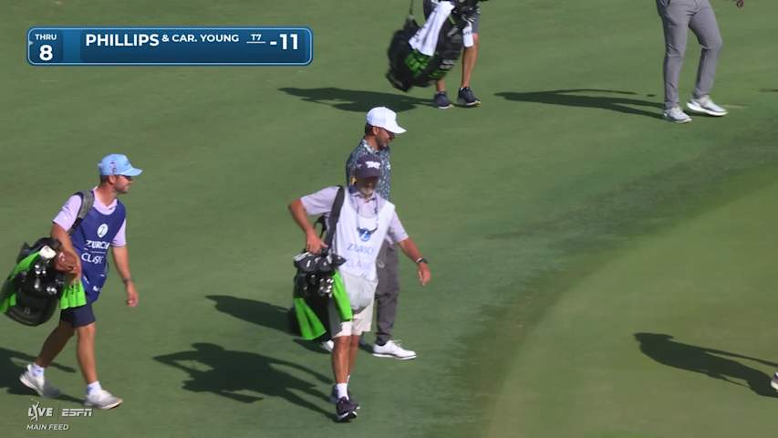 Young/Chandler holes out for birdie from 34-feet on No. 17 at Zurich Classic