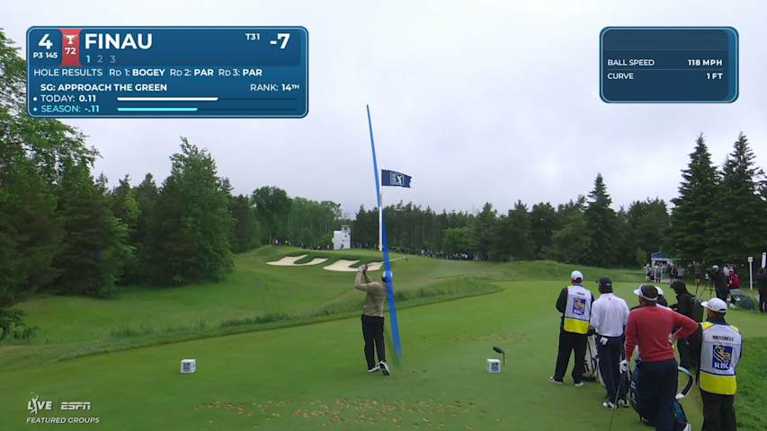 Tony Finau sinks 39-foot birdie putt on No. 4 at RBC Canadian