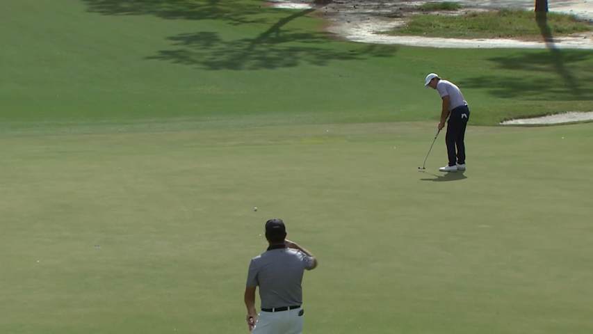 Mario Tiziani holes lengthy birdie putt at FURYK & FRIENDS