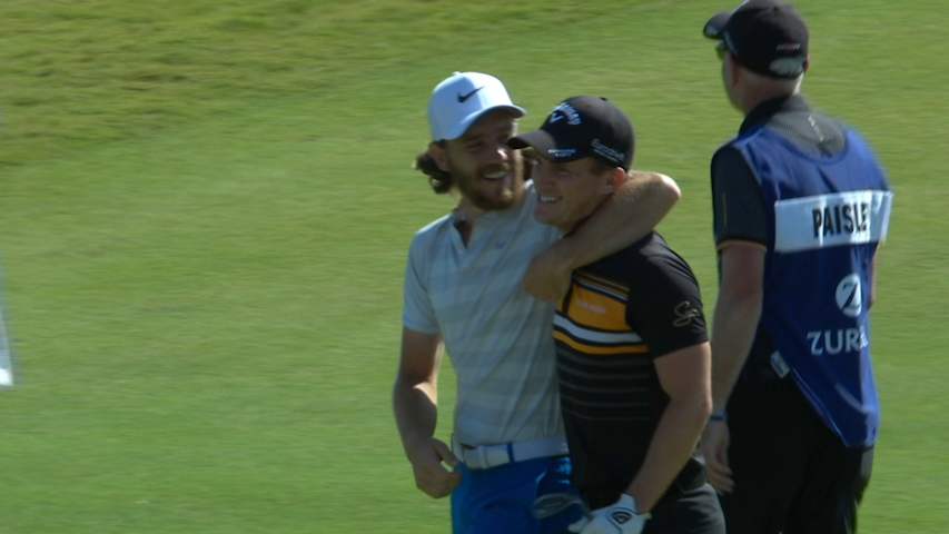Chris Paisley's hole-out eagle approach for Shot of the Day