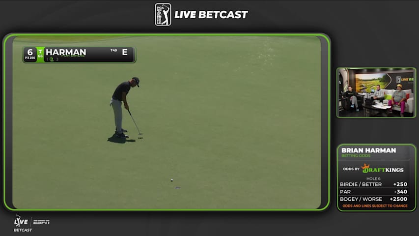 Brian Harman makes birdie on No. 6 at Truist Championship