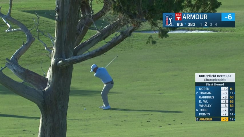 Ryan Armour goes right at the flag to set up birdie at Butterfield Bermuda