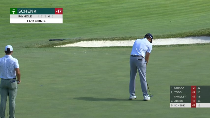 Adam Schenk makes birdie at John Deere