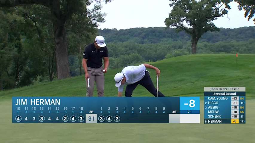 Jim Herman's sixth straight birdie at John Deere