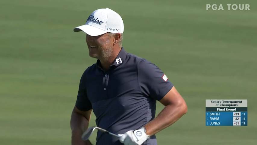 Matt Jones gets up-and-down for closing birdie at Sentry