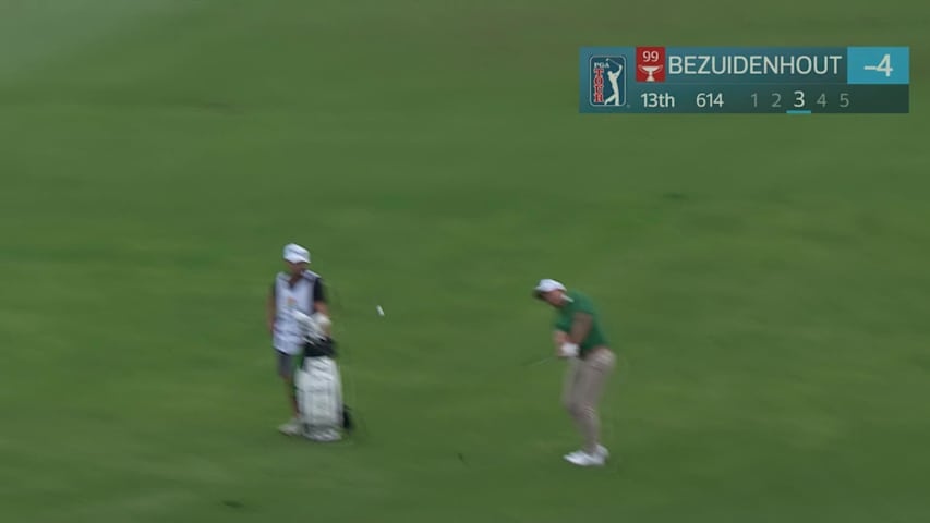 Christiaan Bezuidenhout's 53-yard approach sets up birdie on No. 13 at ONEflight Myrtle