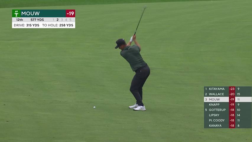 William Mouw makes birdie on No. 12 at 3M Open