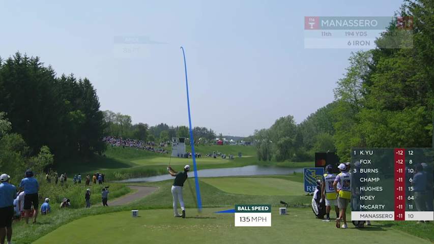 Matteo Manassero makes birdie on No. 11 at RBC Canadian
