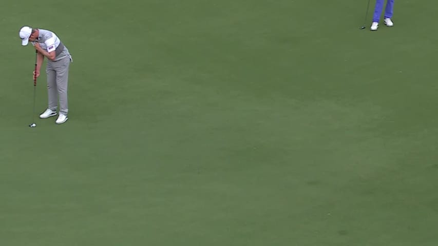 Justin Harding’s 24-foot birdie putt at AT&T Byron Nelson