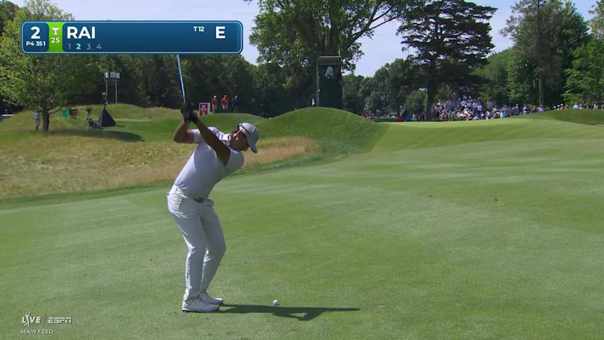 Aaron Rai makes birdie on No. 2 at Travelers