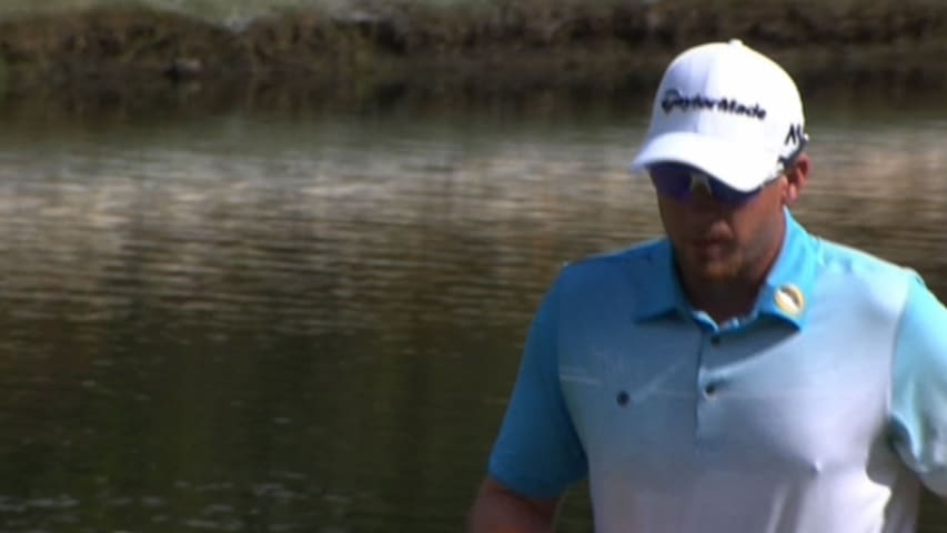 Tyler Aldridge birdies No. 15 at Wyndham