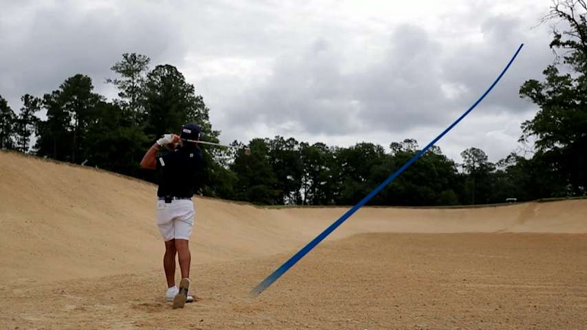 Bryson Nimmer fairway bunker instructional at Palmetto Championship