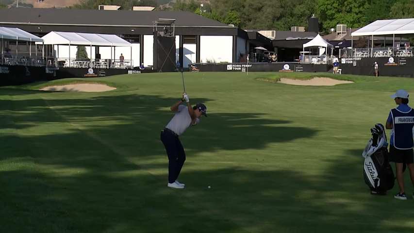 Chris Francoeur makes birdie on No. 18 at Utah Championship