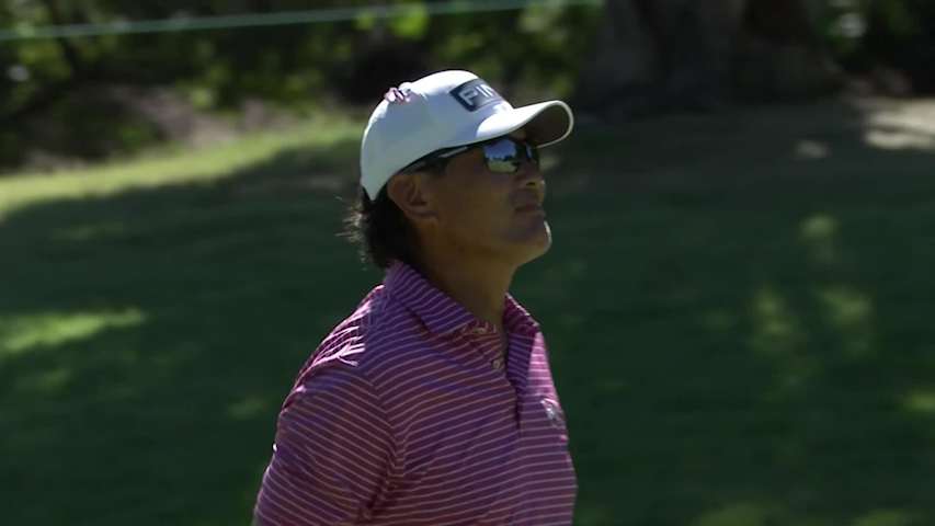 Ken Tanigawa dials in approach to set up birdie at Ascension