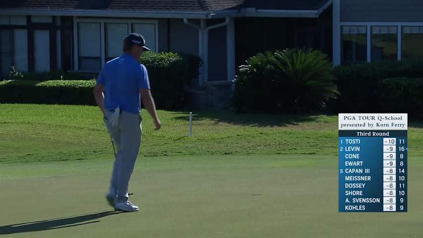 Cooper Dossey makes eagle putt on No. 11 at PGA TOUR Q-School