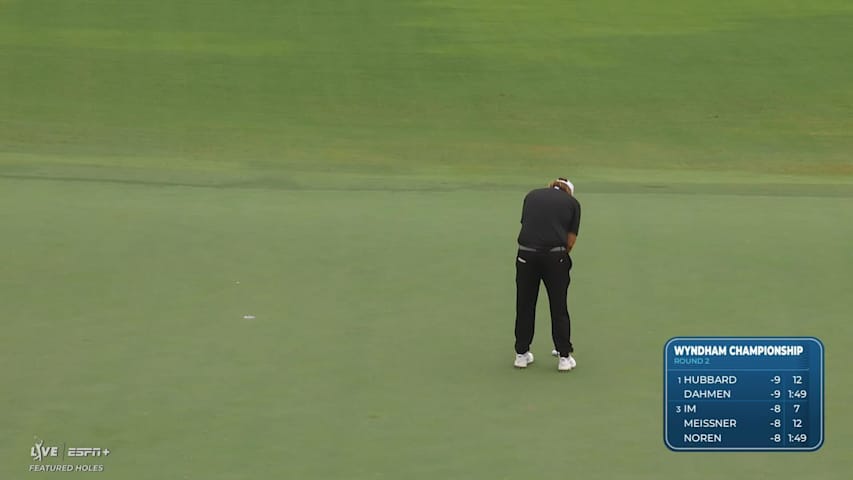 Sami Valimaki makes birdie on No. 12 at Wyndham
