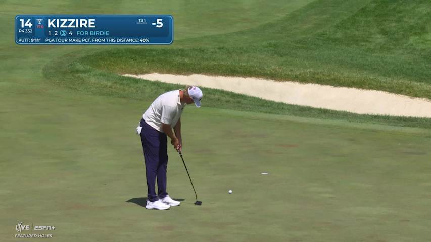 Patton Kizzire makes birdie on No. 14 at John Deere