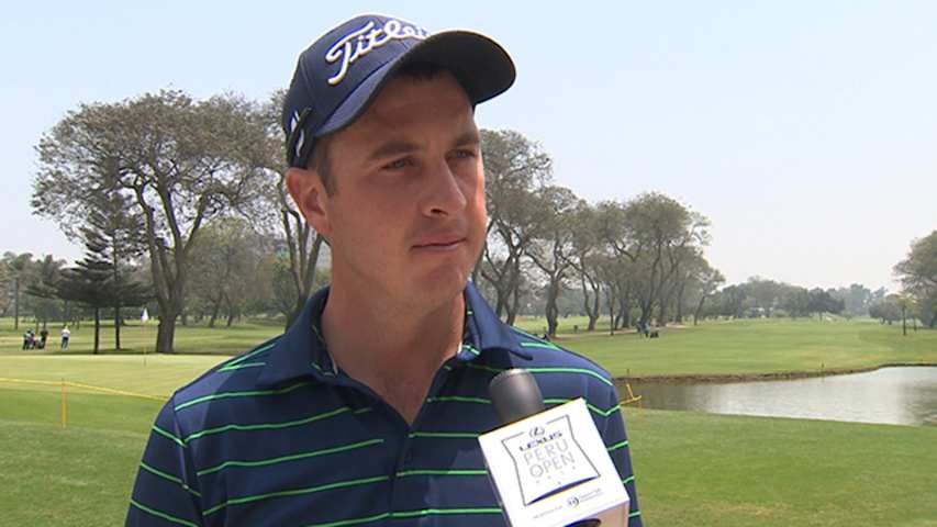 Eric Steger interview prior to the 2016 Lexus Peru Open