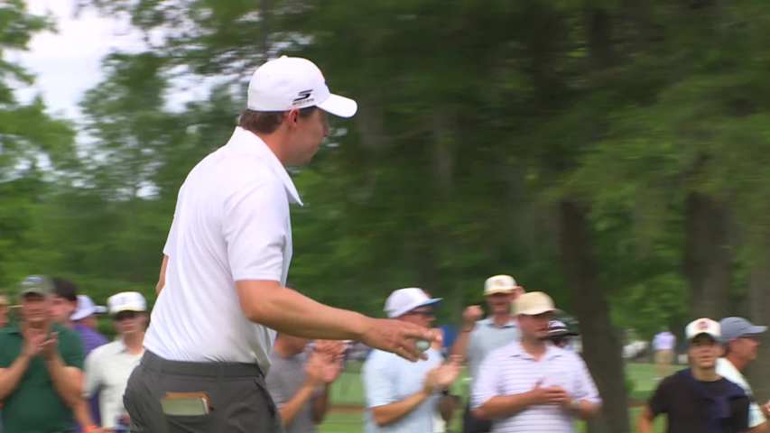 Alex Fitzpatrick/Matt Fitzpatrick makes birdie on No. 12 at Zurich Classic