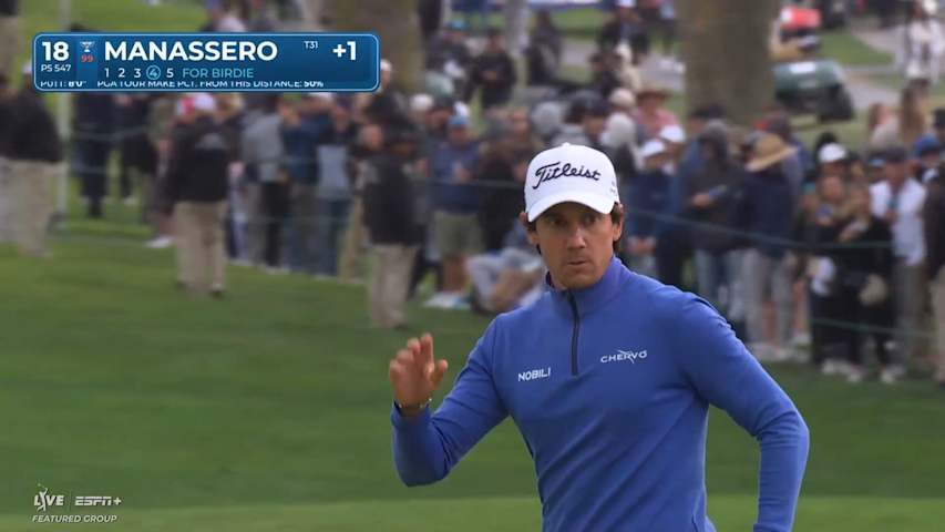 Matteo Manassero gets up-and-down from bunker to finish at Farmers