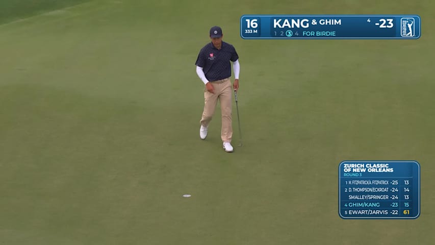 Ghim/Kang makes birdie on No. 16 at Zurich Classic
