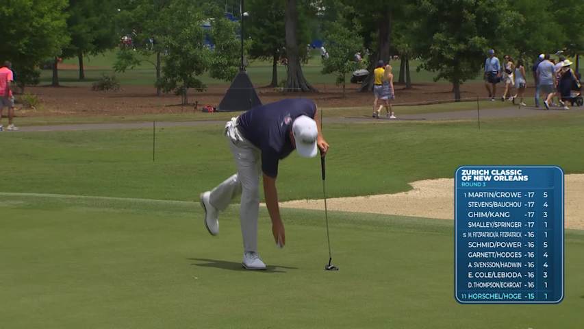 Horschel/Hoge makes birdie on No. 2 at Zurich Classic