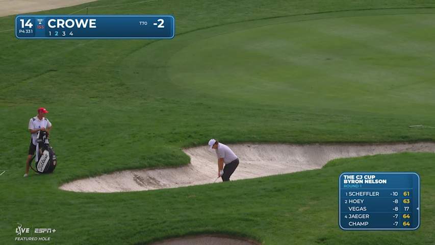 Trace Crowe makes birdie on No. 14 at THE CJ CUP