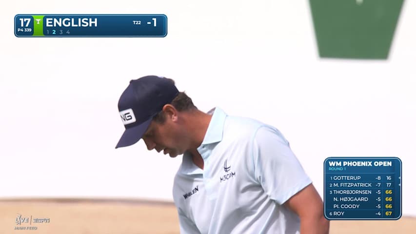 Harris English makes 5-foot birdie putt on No. 17 at WM Phoenix Open