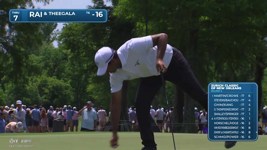Rai/Theegala makes birdie on No. 7 at Zurich Classic