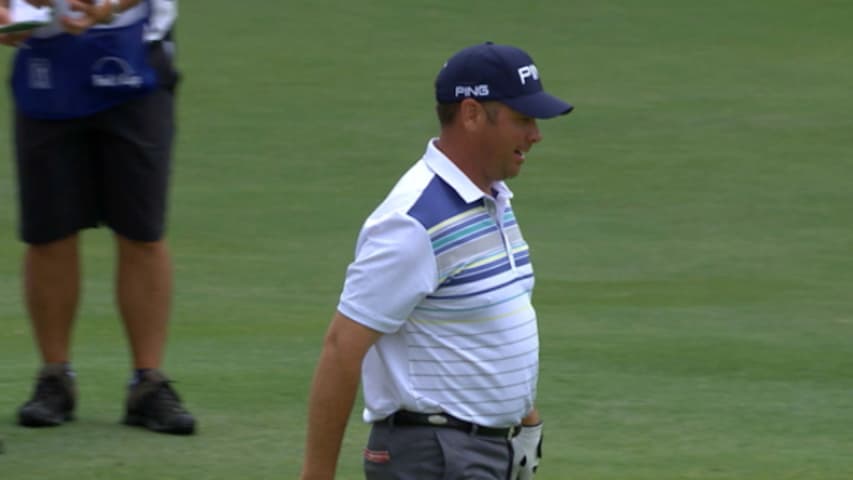 Ted Purdy chips in for birdie at AT&T Byron Nelson
