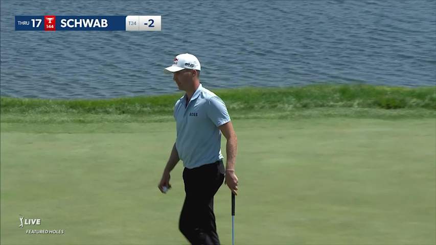 Matthias Schwab makes birdie on No. 17 at 3M Open