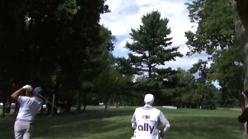 Stewart Cink makes birdie on No. 16 at The Ally Challenge
