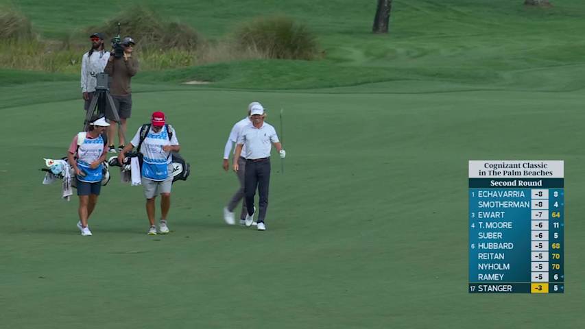 Jimmy Stanger holes out 151-yard approach for eagle at Cognizant Classic