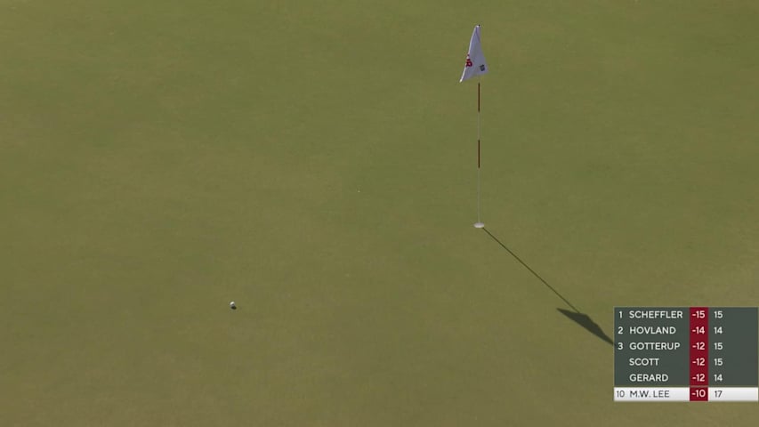 Min Woo Lee reaches par-5 No. 18 in two, makes birdie at TOUR Championship